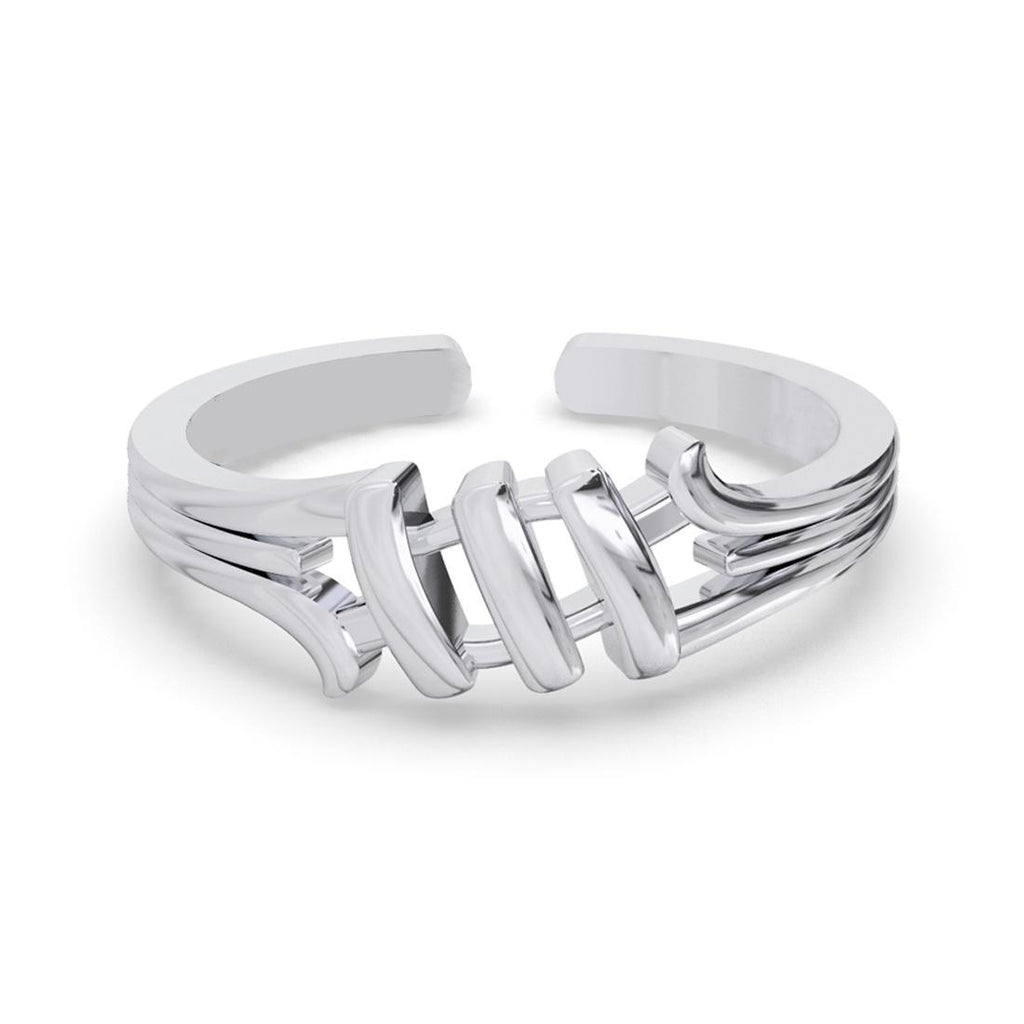 CLARA Pure 925 Sterling Silver Step Finger Ring 