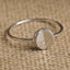 CLARA 925 Sterling Silver Moon Ring 