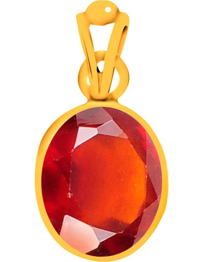 Certified Hessonite Gomed Panchdhatu Pendant 5.5cts or 6.25ratti