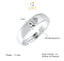 CLARA Pure 925 Sterling Silver Spade Adjustable Ring Gift for Men and Boys