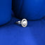 Silver Fiore Real Pearl Size Adjustable Ring