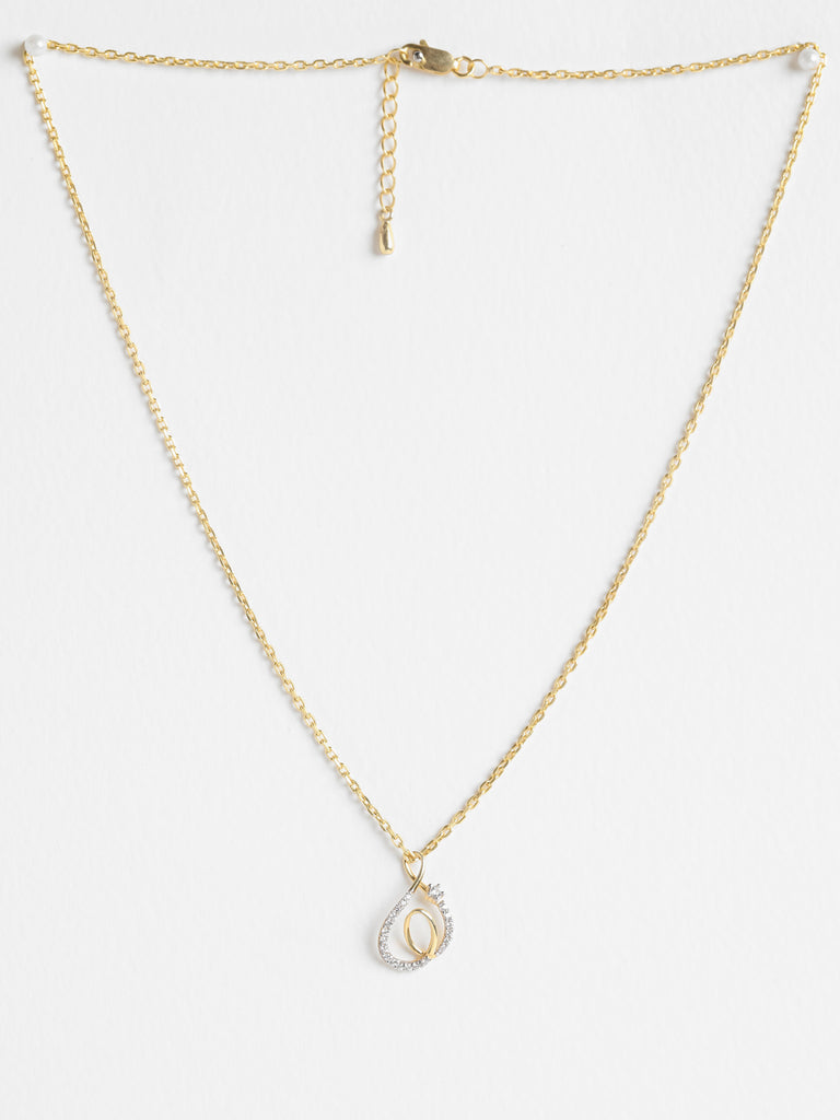 CLARA 925 Sterling Silver Flavia Pendant Chain Necklace 
