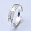 CLARA Real 925 Sterling Silver Hexagon Band Ring 
