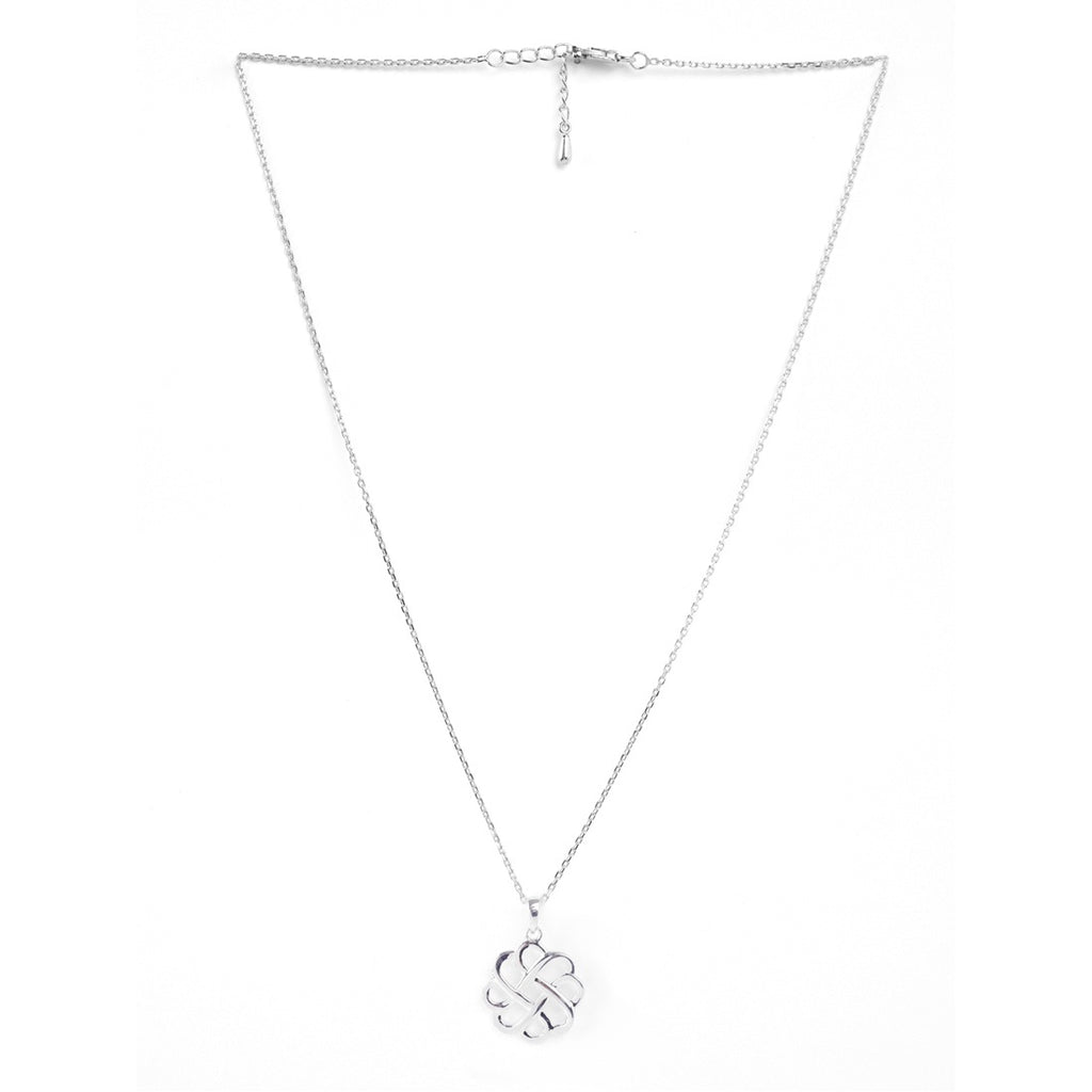 Silver Adiva Pendant Chain Necklace