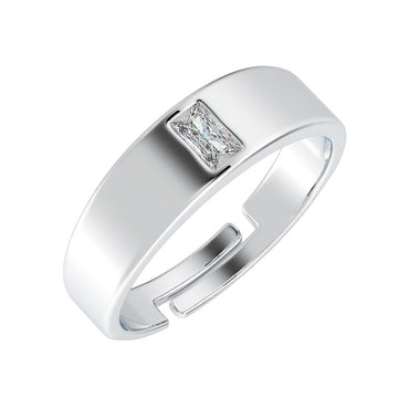 CLARA Pure 925 Sterling Silver Franco Adjustable Ring Gift for Men and Boys