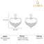 Silver Cuore Heart Earrings