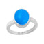 Certified Turquoise Firoza Elegant Silver Ring 3.9cts or 4.25ratti