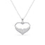 Silver Cuore Heart Pendant Chain 