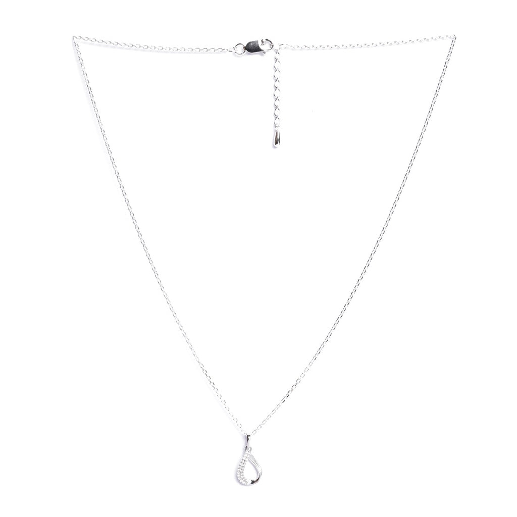 Silver Raindrop Pendant Chain