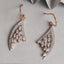 CLARA 925 Sterling Silver Lily Dangler Earrings  Rose Gold Rhodium Plated, Swiss Zirconia  Gift for Women & Girls