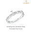 CLARA 925 Sterling Silver Eternity Band Ring 