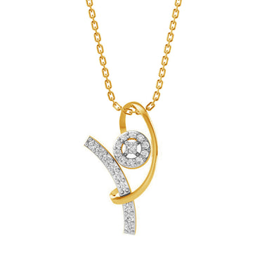 CLARA 925 Sterling Silver Zion Pendant Chain Necklace 