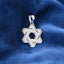 Silver Star Men Pendant Necklace with Chain or without Chain