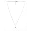 Silver Dua Heart Pendant Chain Necklace