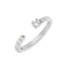 CLARA Pure 925 Sterling Silver Cute Finger Ring with Adjustable Band 