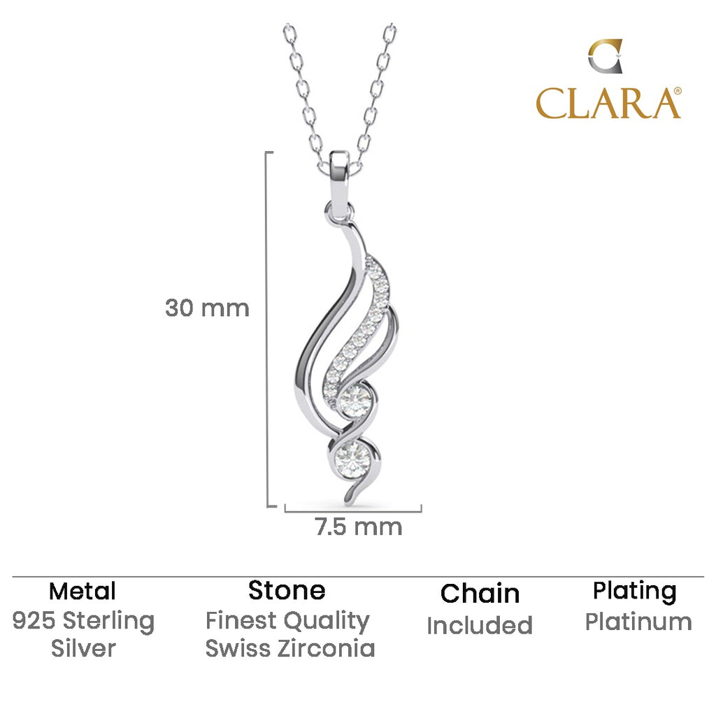 Silver Swirl Pendant Chain