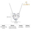 Silver Heart's Desire Solitaire Pendant Chain