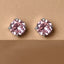 CLARA 925 Sterling Silver Pink Studs Earrings Gift for Kids Girls