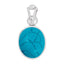 Certified Turquoise Line Firoza Silver Pendant 3cts or 3.25ratti
