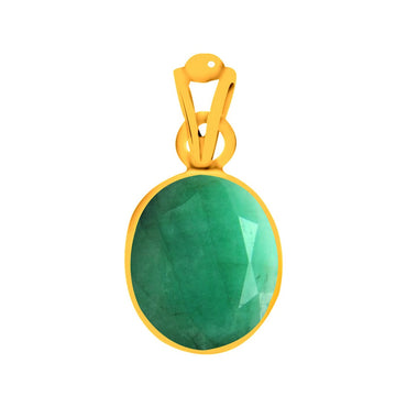 Certified Emerald Panna Panchdhatu Pendant 6.5cts or 7.25ratti