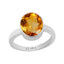 Certified Citrine Sunehla Elegant Silver Ring 5.5cts or 6.25ratti