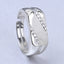 CLARA Real 925 Sterling Silver Boaz Band Ring Size Adjustable, Rhodium Plated, Swiss Zirconia Gift for Men & Boys