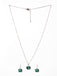 CLARA 925 Sterling Silver Celia Pendant Earring Chain Jewellery Set 