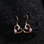 CLARA 925 Sterling Silver Pink Heart Earrings 