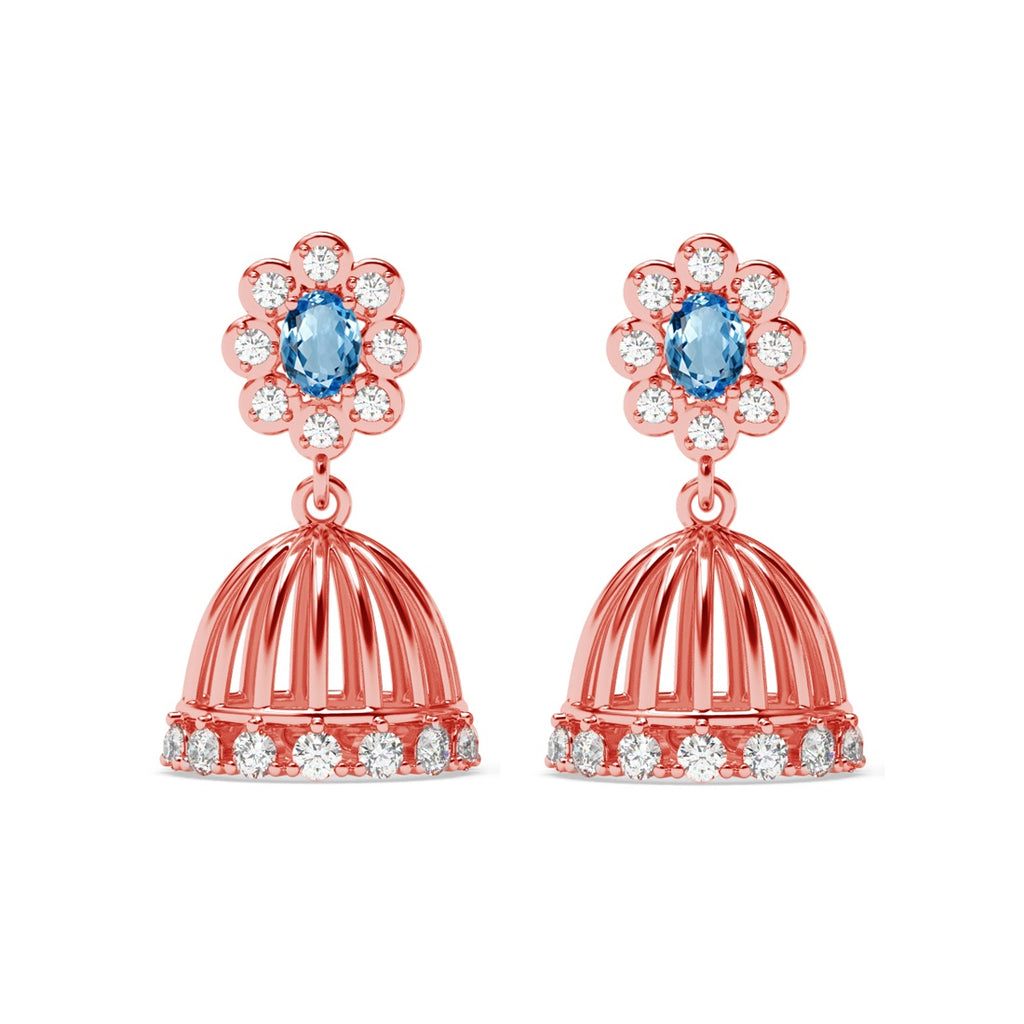 Silver Aashvi Jhumki Earrings