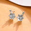 Silver Gioia Flower Stud Earrings