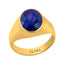 Certified Blue Sapphire (Neelam) Bold Panchdhatu Ring 4.8cts or 5.25ratti