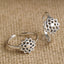 CLARA 925 Sterling Silver Flower Toe Rings Pair Size Adjustable Gift for Women and Girls