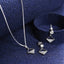 Silver Zeta Square Jewellery Set