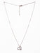 CLARA 925 Sterling Silver Pink Heart Pendant Chain Necklace 