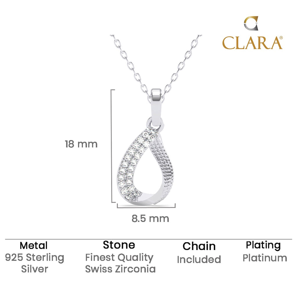 Silver Raindrop Pendant Chain