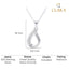 Silver Raindrop Pendant Chain