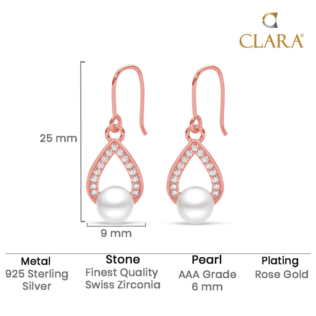 Silver Kashm Freshwater Pearl Drop Earrings