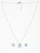 CLARA 925 Sterling Silver Stella Pendant Earring Chain Jewellery Set 