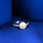 Silver Amore Real Pearl Size Adjustable Ring