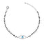 Silver Evil Eye Halo Hand Mangalsutra Bracelet