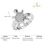 CLARA 925 Sterling Silver Size Adjustable Good Luck Tortoise Turtle Ring