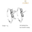 CLARA 925 Sterling Silver Butterfly Toe Rings Pair 