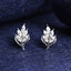 Silver Esma Leaf Stud Earrings