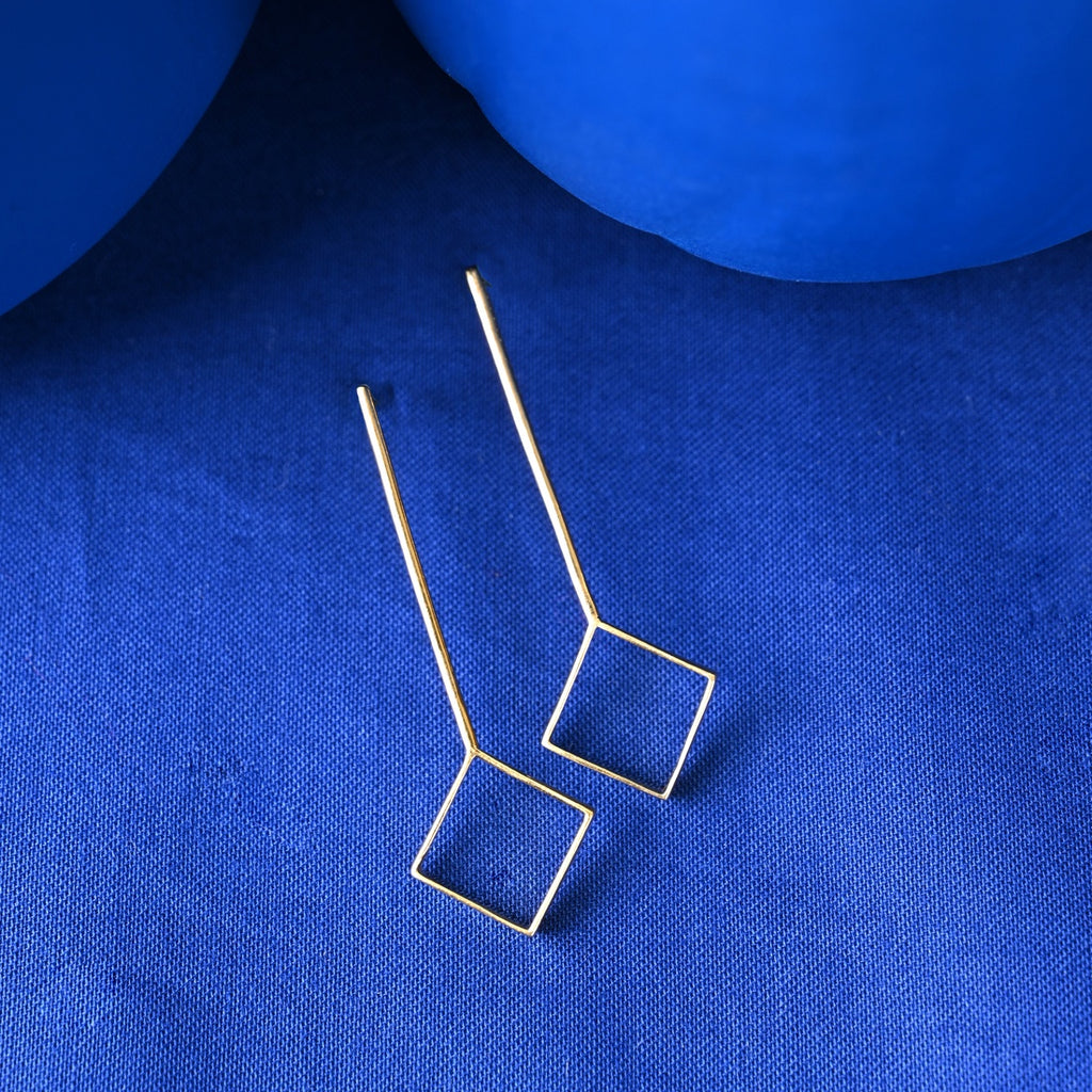 Silver Aya Geometric Earrings