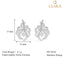 CLARA 925 Sterling Silver Nusa Earrings with Screw Back 