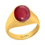 Certified Ruby Premium Manik Bold Panchdhatu Ring 5.5cts or 6.25ratti