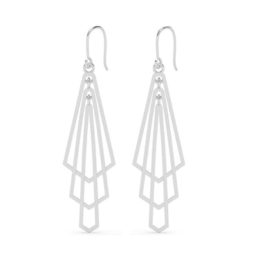 Silver Vera Geometric Earrings