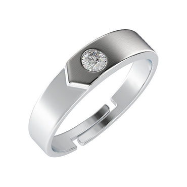 CLARA Pure 925 Sterling Silver Belt Adjustable Ring Gift for Women and Girls | Partial Matte Finish