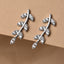 CLARA 925 Sterling Silver Leaf Ear cuffs Earrings  