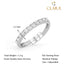 CLARA Pure 925 Sterling Silver Minimal Classic Finger Ring with Adjustable Band 